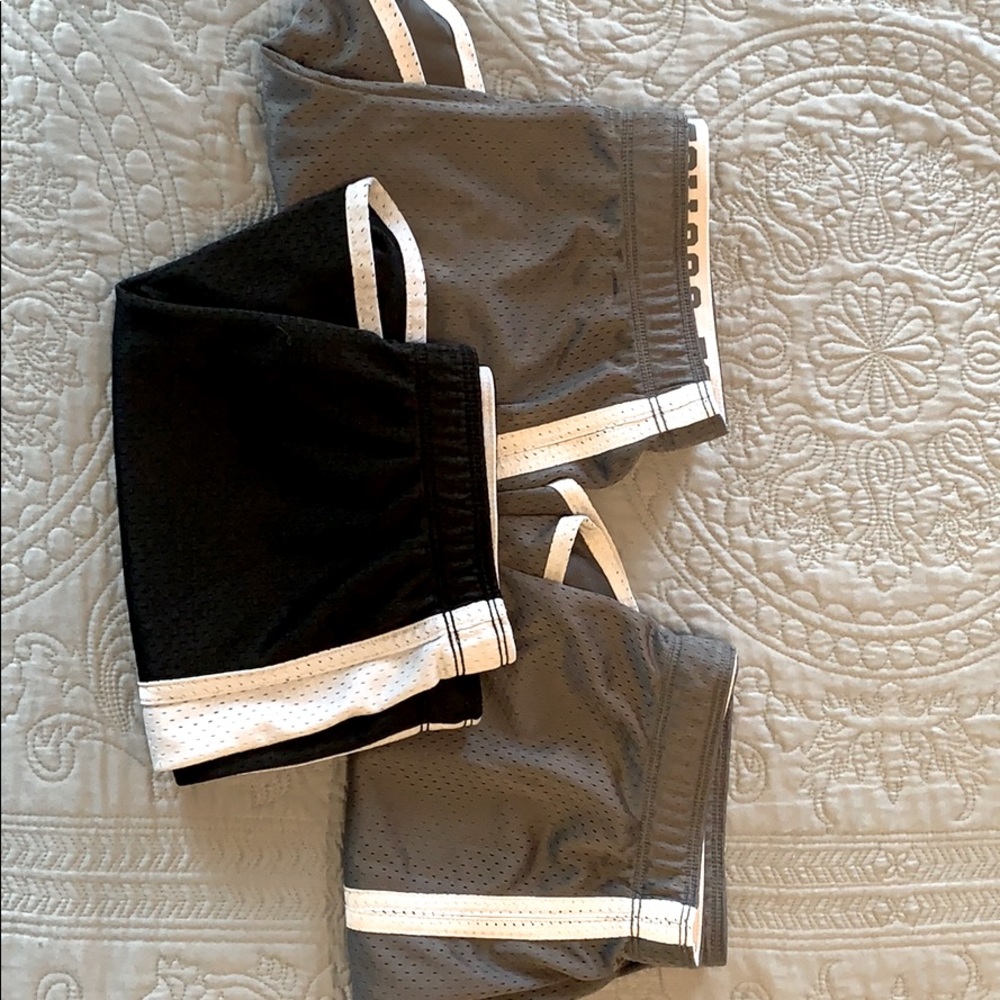 Lot of 3 Justice athletic shorts